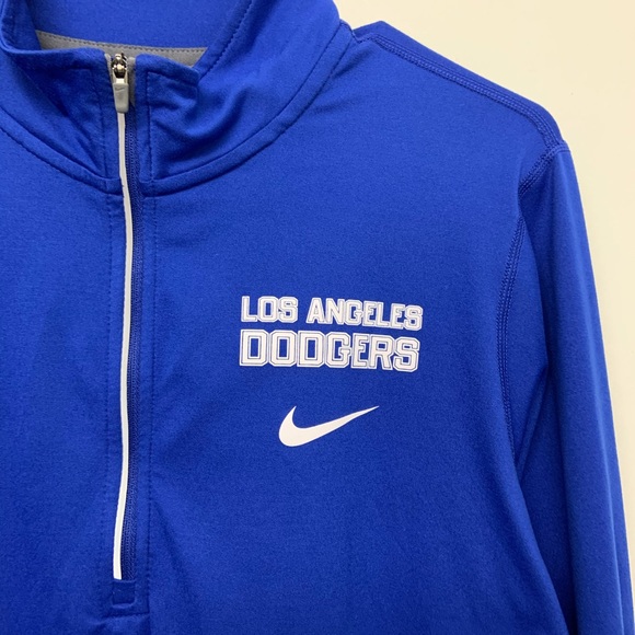 Nike LA Dodgers Element Blue Half Zip Running top - Picture 5 of 8
